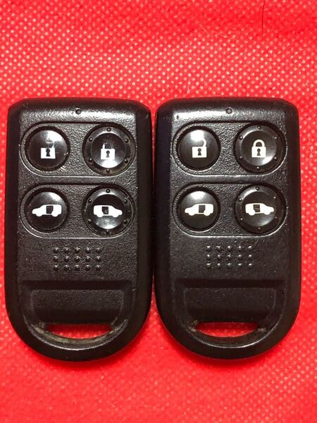 送料込 HONDA ホンダ純正 エリシオン ステップワゴン フリード 両側パワスラ用 刻印4ボタン スマートキー キーレス リモコン 2セット(702)