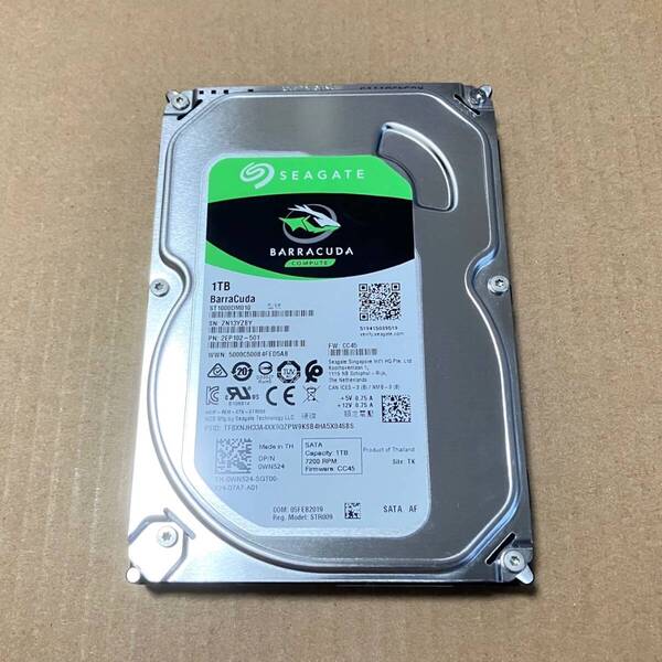 1TB 3.5インチ内蔵HDD,ハードディスク,正常判定 SerialATA S-ATA