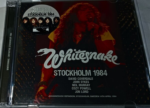 ホワイトスネイク 1984年 特典付 Live At Stockholm,Sweden Whitesnake David Coverdale John Sykes Cozy Powell
