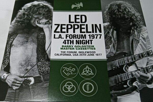 レッド・ツェッペリン 1977年 3CD Live At L.A.Forum,Inglewood,California,USA Led Zeppelin