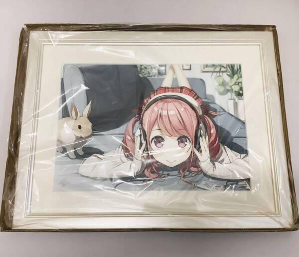 カントク 軸中心派プレミアムシリーズ 直筆サイン入り 複製原画 Listening アールジュネス ジークレー