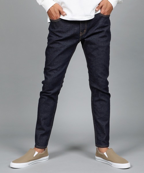 【定価11,000円】The DUFFER of ST.GEORGE MADE IN OKAYAMA:【岡山スキニー】ワンウォッシュストレッチデニム5ポケット 34inch 美品