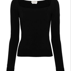 Alexander McQueen アレキサンダーマックィーン 黒 ニット 長袖