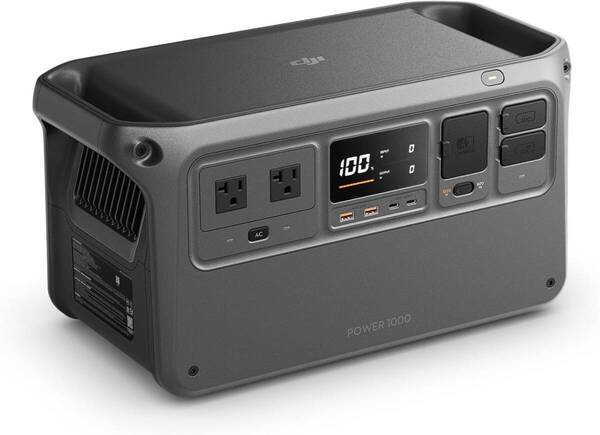 DJI Power 1000 ポータブル電源 1024Wh 1.1時間急速充電 家庭用発電機 2000Wの安定出力 世界最強の静音23dB 蓄電池 防災安全協会推奨