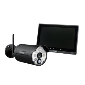 センサーライト付ワイヤレスフルHDカメラ&10inchモニターセット WSS10M1C