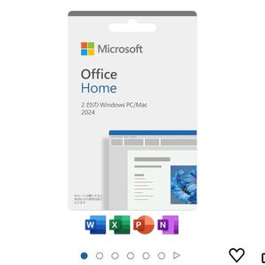 Microsoft Office Home 2024(最新 永続版)|カード版|Windows11、10/mac対応|PC2台