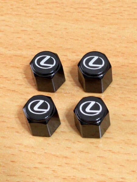 LEXUS バブルキャップ 純正品 ブラック色 1台分4個セット レクサス エアーバルブキャップ