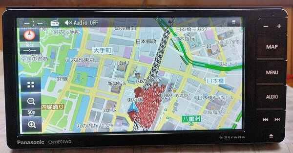 本体のみ ストラーダ CN-HE01W フルセグ bluetooth SD 地図データ 最新