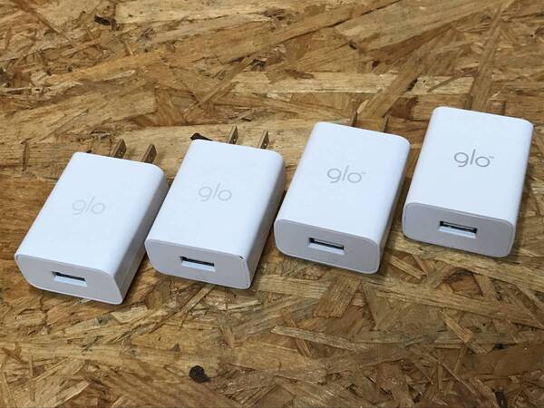 glo純正USB充電器 ACアダプター 5V2A 4個セット ACアダプタ