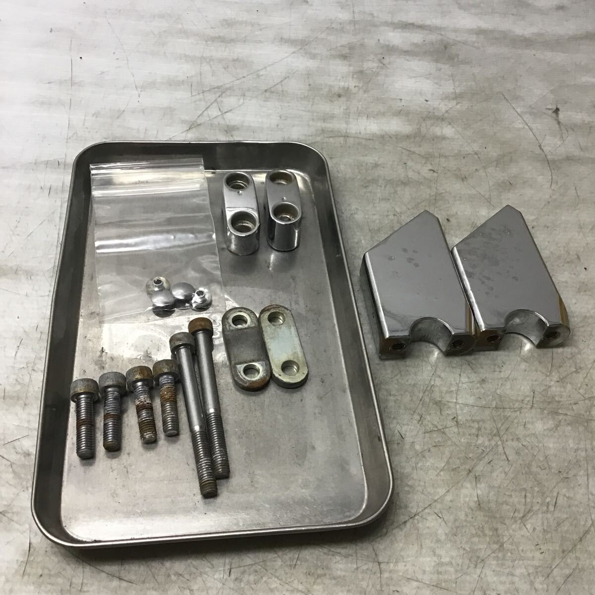 【お買い得決算セール】新品　ヤマハ　マグザム17　SG17J　ハンドル廻り３点セット　ナローハンドル　バレンメッキミラー グリップ 2025年最新Yahoo!オークション -マグザム ハンドル(ヤマハ用)の中古