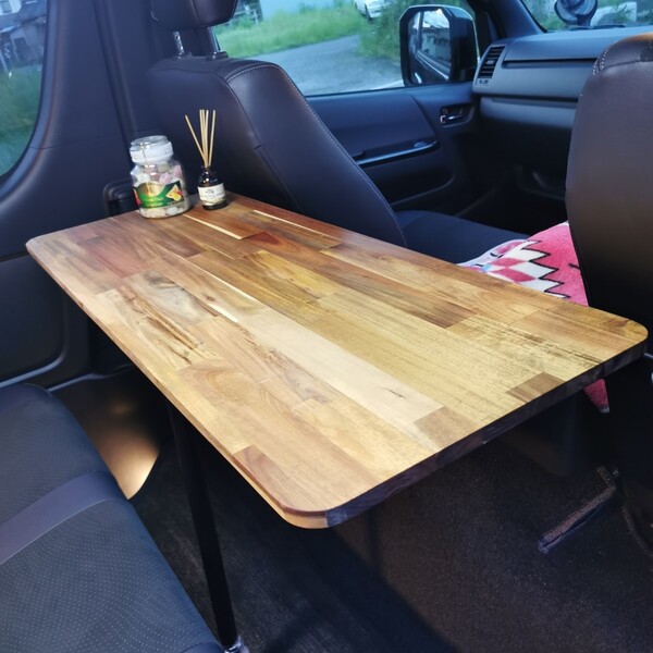 ハイエース ベッド用テーブル セカンドシートテーブル 車中泊 キャンプ