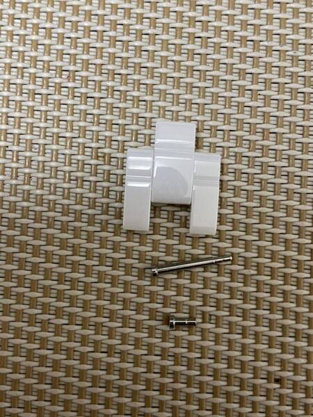 送料無料 新品未使用 正規品 シャネル CHANEL J12 レディース腕時計 ベルト パーツ 白セラミック コマ 駒 14mm 1.5コマ