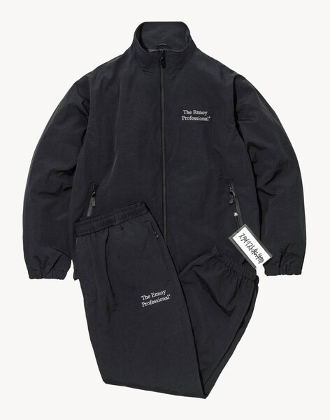 ennoy エンノイ スタイリスト私物 stylistshibutsu ナイロンセットアップ シャカシャカ TRACK SUIT XXL ブラック 新品同様 ステッカー付き