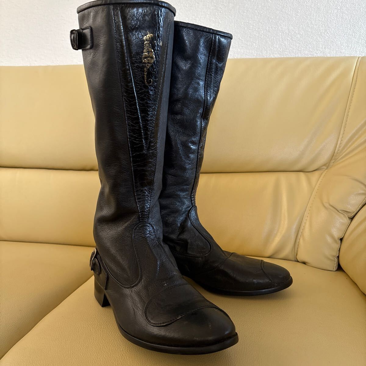 【希少・当時物】PRO SHOP TAKAI 本革ライディングブーツ ブラック Yahoo!オークション -「当時 プロショップタカイ」(靴) (バイク