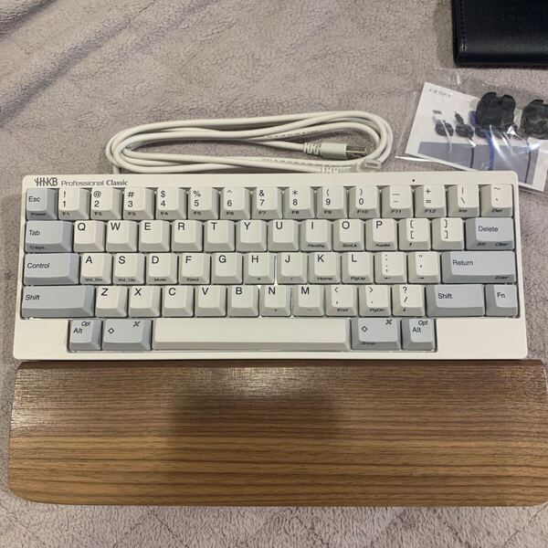 HHKB Professional Classic 英語配列キーボード 中古美品 ウッドパームレスト付き