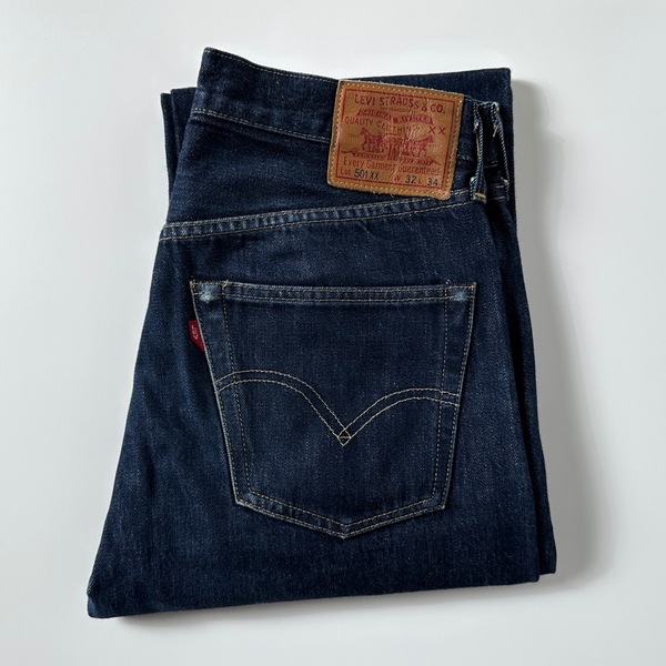 米国製 1947年モデル LEVI’S 501XX 47501-0167 W32 (W31) 片面 BIGE アメリカUSA製 ホワイトオーク ビッグE ジーンズ デニムパンツ