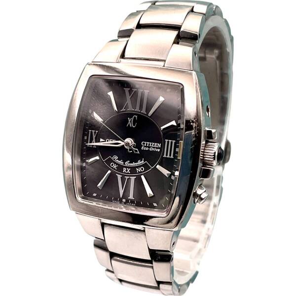 美品 ■ 稼働 CITIZEN シチズン H330-T010636 メンズ腕時計 クロスシー XC ソーラー電波 アナログ エコドライブ 国産時計 3895-41-18
