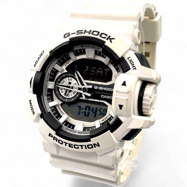 稼働 ■ CASIO カシオ G-SHOCK ジーショック GA-400 アナデジ 腕時計 大型ケース ロータリースイッチ タフ メンズ N3905-25-41