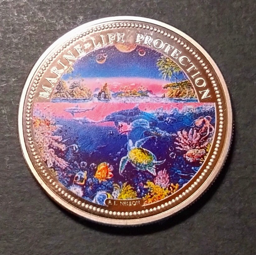 パラオ　海洋生物記念硬貨セット 7枚 パラオ 海洋生物記念硬貨セット 7枚