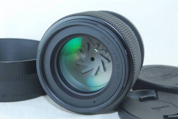 ★良品★SIGMA シグマ C 56mm F1.4 DC DN Contemporary TL ライカLマウント♪