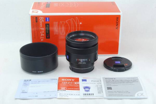★美品★SONY ソニー Carl Zeiss Planar プラナー 85mm f/1.4 ZA T* SAL85F14Z 元箱付き♪