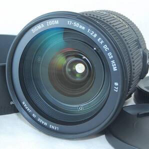 ★外観美品★SIGMA 17-50mm F2.8 EX DC OS HSM シグマSAマウント フード付き♪