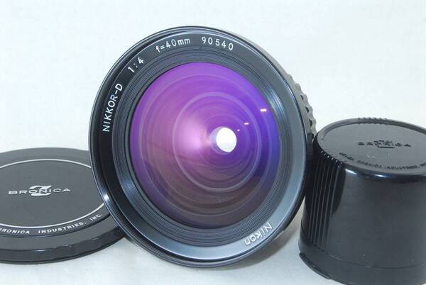 ★外観美品★Nikon ニコン NIKKOR-D 40mm F4 ZENZA BRONICA ゼンザブロニカ S2用♪