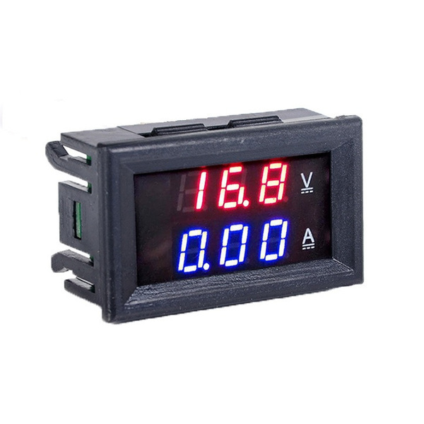デジタル電圧計・電流計 DC100V 50A LED表示 シャント抵抗付き 【送料無料】