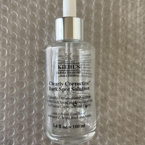 【空瓶】Kiehl's Clearly 100ml ガラスボトル ディスプレイ インテリア アイテム SNS映え 花瓶