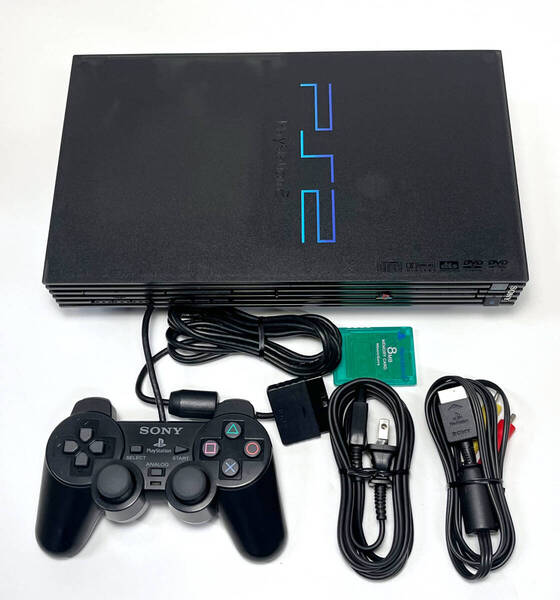 メンテナンス清掃 新品レンズ PS2 SCPH-50000 厚型 セット コントローラー メモリーカード 本体 PlayStation2 整備 オーバーホール