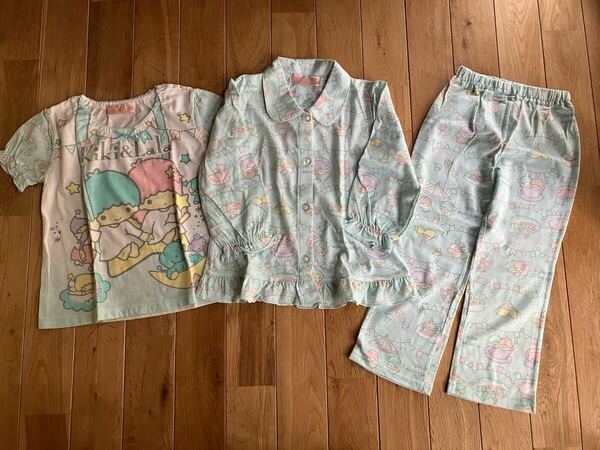 新品 女の子 キキララ リトルツインスターズ 半袖 長袖 パジャマ 110