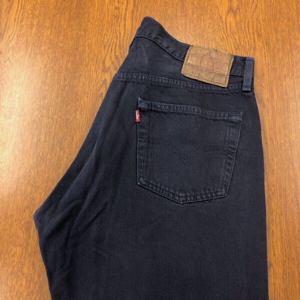 【GF029】USA製 Levi's 501 W36 L30 定番ストレート カラーパンツ ネイビー 紺色 メンズブランド古着 リーバイス501 米国製 送料無料