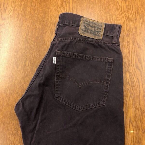 【GF034】Levi's 508 W32 L30 カラーパンツ ブラウン 茶色 メンズブランド古着 リーバイス508 送料無料