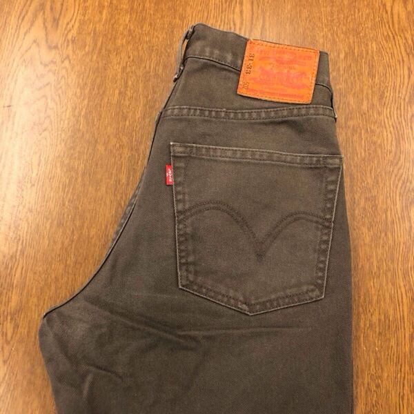 【GF049】Levi's 502 W31 L33 カラーパンツ ブラウン 茶色 メンズブランド古着 リーバイス502 送料無料