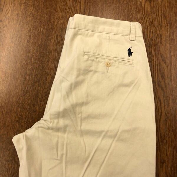 【GF063】POLO by Ralph Lauren W33 L30 チノパンツ ワークパンツ ベージュ メンズブランド古着 ポロ ラルフローレン 送料無料