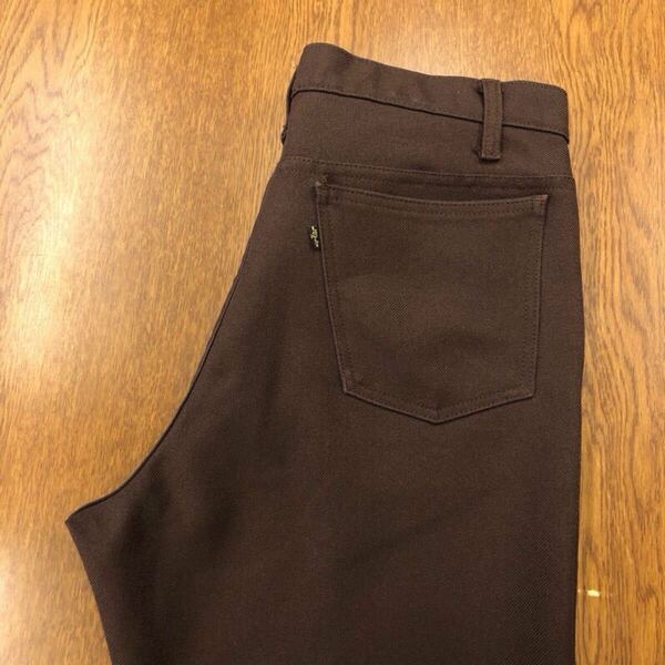 【GF068】USA製 Levi's 517 W36 L31 ブーツカット スタプレ ワークパンツブラウン SCOVILL ZIP ブランド古着 リーバイス517 送料無料