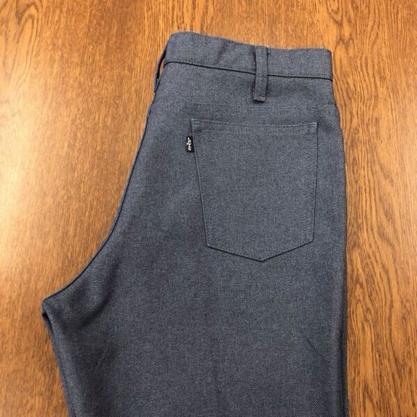 【GF069】USA製 Levi's 517 W34 L34 ブーツカット スタプレ ワークパンツ ネイビー SCOVILL ZIP ブランド古着 リーバイス517 送料無料