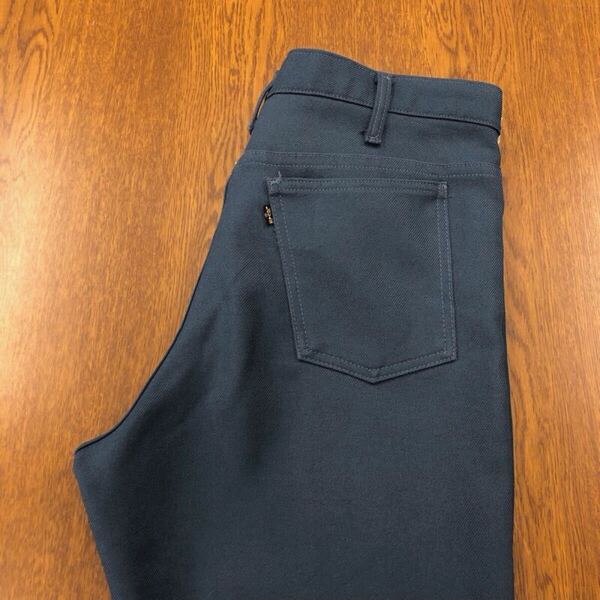 【GF072】USA製 Levi's 517 W36 L31 ブーツカット スタプレ ワークパンツ ネイビー SCOVILL ZIP メンズブランド古着 リーバイス517送料無料