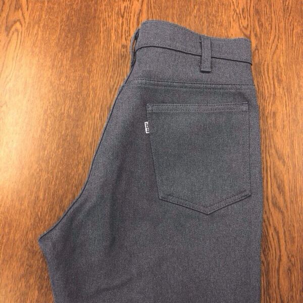 【GF073】USA製 Levi's 517 W34 L30 ブーツカット スタプレ ワークパンツ ブルーグレー 42TALON ZIP ブランド古着 リーバイス517 送料無料