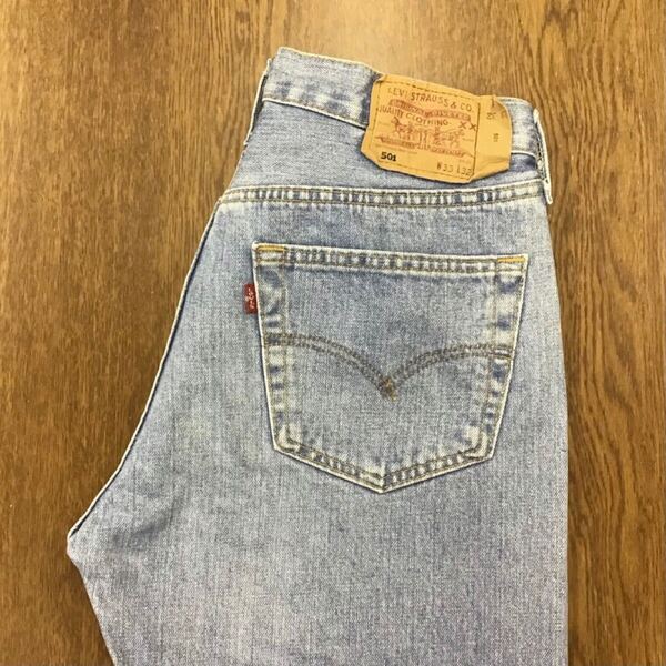 【GF078】Levi's 501 W33 L32 定番ストレート ジーンズ ジーパン デニムパンツ メンズブランド古着 リーバイス501 送料無料