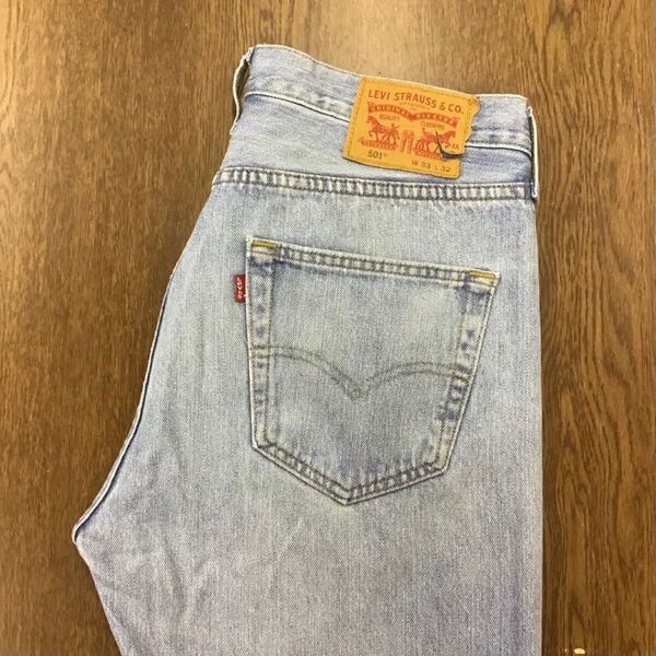 【GF082】Levi's 501 W33 L32 定番ストレート ジーンズ ジーパン デニムパンツ メンズブランド古着 リーバイス501 送料無料