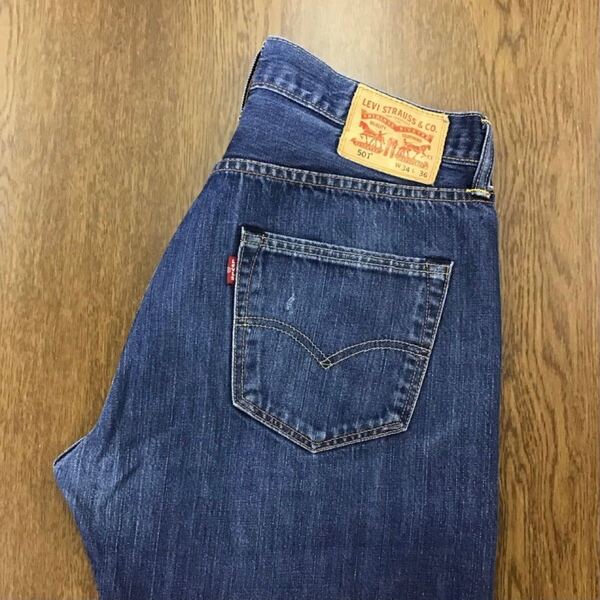 【GF083】Levi's 501 W34 L36 定番ストレート ジーンズ ジーパン デニムパンツ メンズブランド古着 リーバイス501 送料無料