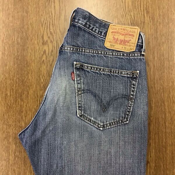【GF095】Levi's 559 W31 L32 色落ち加工 ジーンズ ジーパン デニムパンツ メンズブランド古着 リーバイス559 送料無料