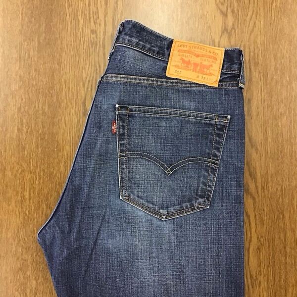 【GF101】Levi's 505 W33 L32 色落ち加工 ジーンズ ジーパン デニムパンツ メンズブランド古着 リーバイス505 送料無料
