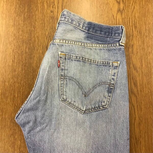 【GF102】Levi's 501 W34 L32 定番ストレート 色落ち加工 ジーンズ ジーパン デニムパンツ メンズブランド古着 リーバイス501 送料無料