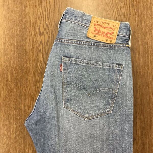 【GF106】Levi's 501 W32 L32 定番ストレート 色落ち加工 ジーンズ ジーパン デニムパンツ メンズブランド古着 リーバイス501 送料無料