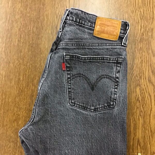 【GF110】Levi's 501 W29 L30 定番ストレート ブラック ジーンズ デニムパンツ ストレッチ生地 ブランド古着 リーバイス501 送料無料