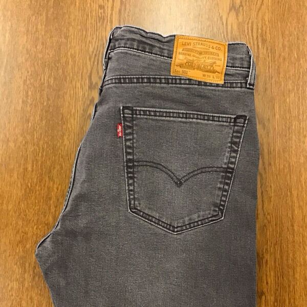 【GF123】Levi's 502 W36 L32 ブラック ジーンズ ジーパン デニムパンツ ストレッチ生地 内側若干起毛 ブランド古着 リーバイス502送料無料