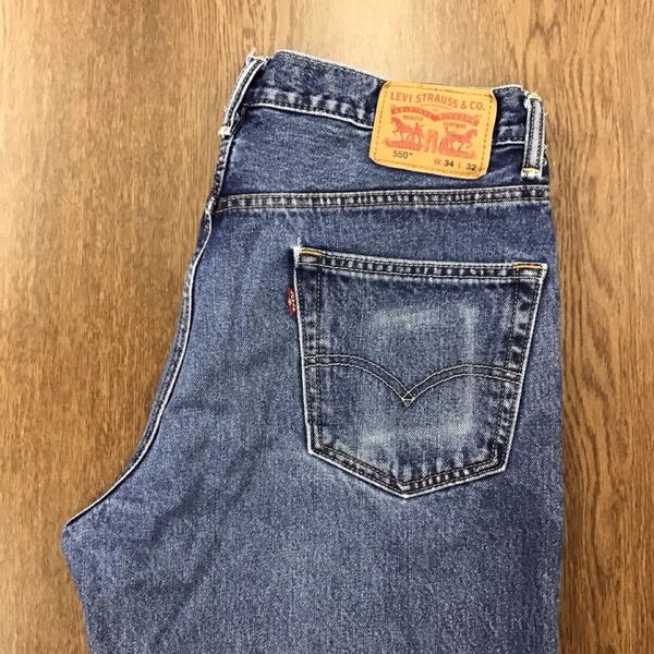 【GF147】Levi's 550 W34 L32 ジーンズ ジーパン デニムパンツ メンズブランド古着 リーバイス550 送料無料