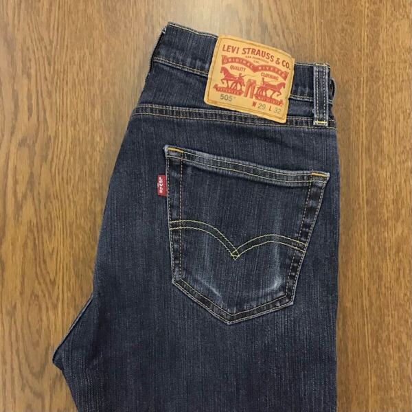 【GF172】Levi's 505 W29 L32 ジーンズ ジーパン デニムパンツ ストレッチ生地 メンズブランド古着 リーバイス505 送料無料